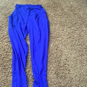Blue leggings, large, never worn